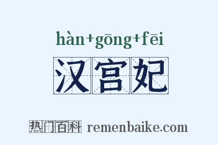 汉宫妃是什么意思的图片